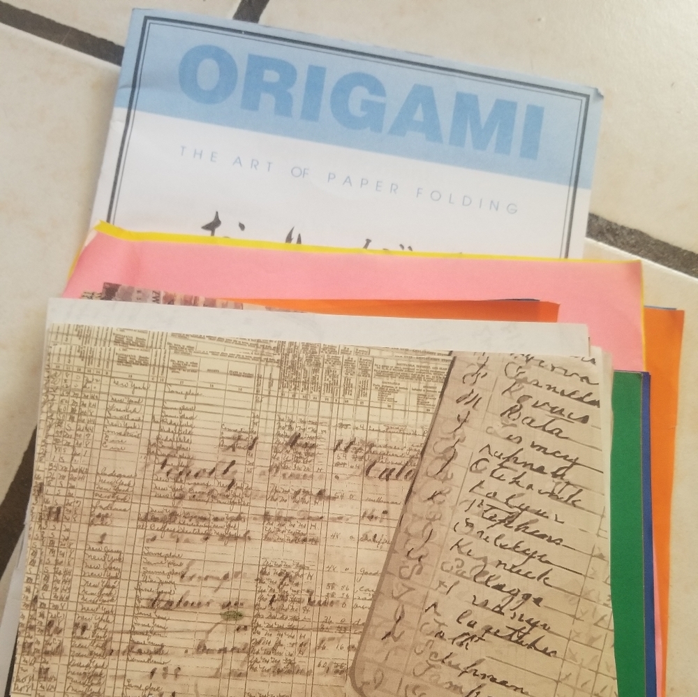 Origami paper and booklet